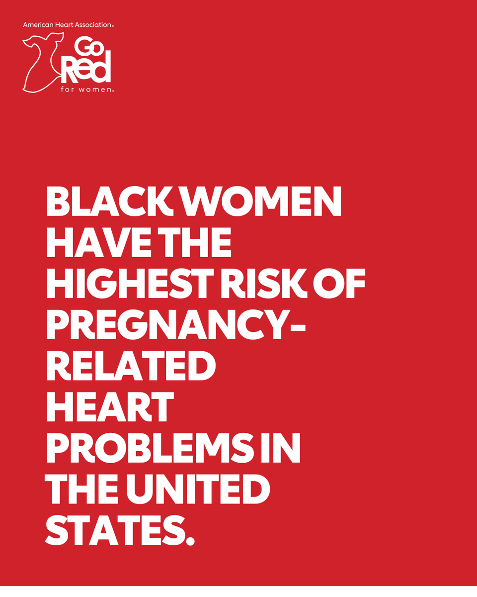 The stats don’t lie. Black women are at the greatest risk for pregnancy-related heart problems in this country, including preeclampsia and stroke. Together, we can change that, not only during #BlackMaternalHealthWeek  April 11 to 17, but every day!

#BMHW25