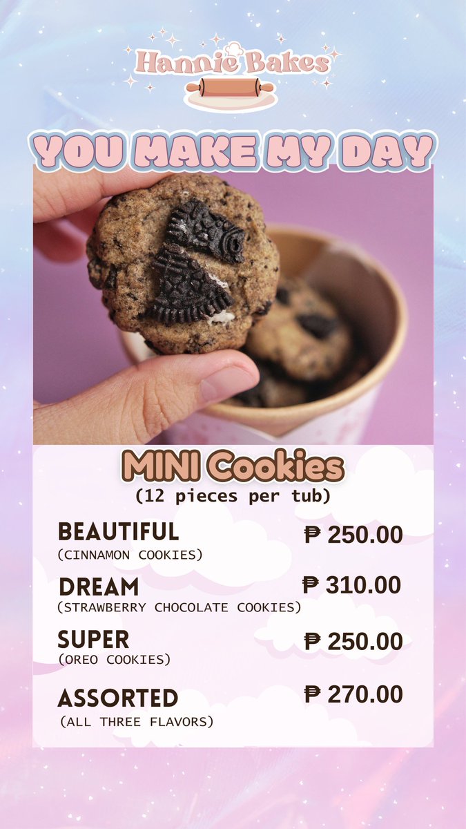 _hanniebakes's tweet photo. Hellooo!! We're now open for pre-orders for this week and next week 💝✨️

💌 Order here: https://t.co/zRUznCmoqt

🌟 Available for pick-up and delivery starting on Friday (April 18) 🌟

📍Fairview, Quezon City
MOD: Lalamove / J&amp;T Express https://t.co/uR7THIldCi