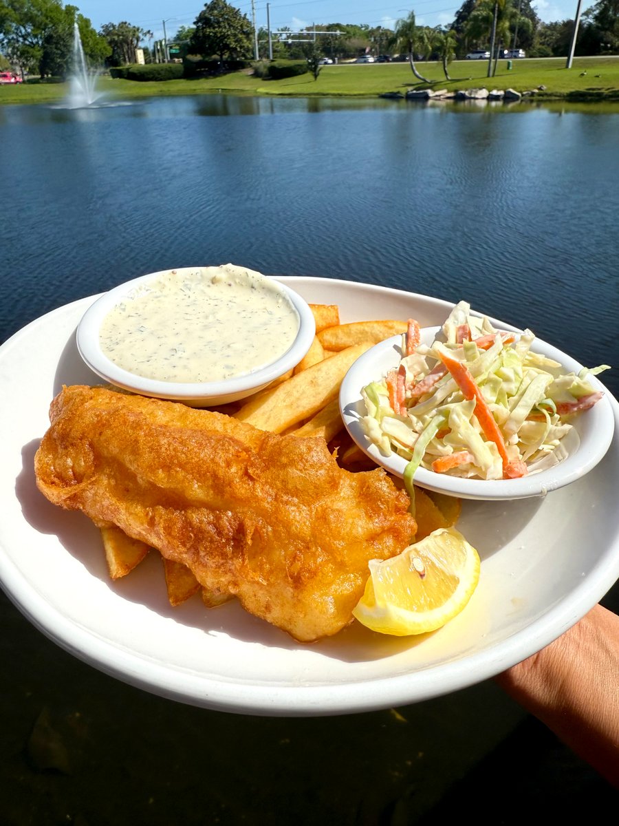 Sunday Fish Fry Special at Pusser’s!🐟

Craving a classic? Indulge in our crispy Fish &amp; Chips made with flaky North Atlantic Cod, paired with fries, tangy coleslaw, and a side of creamy tartar sauce.

✨Lunch for just $8 &amp; dinner for only $12!

#FloridaEats #SeafoodLovers