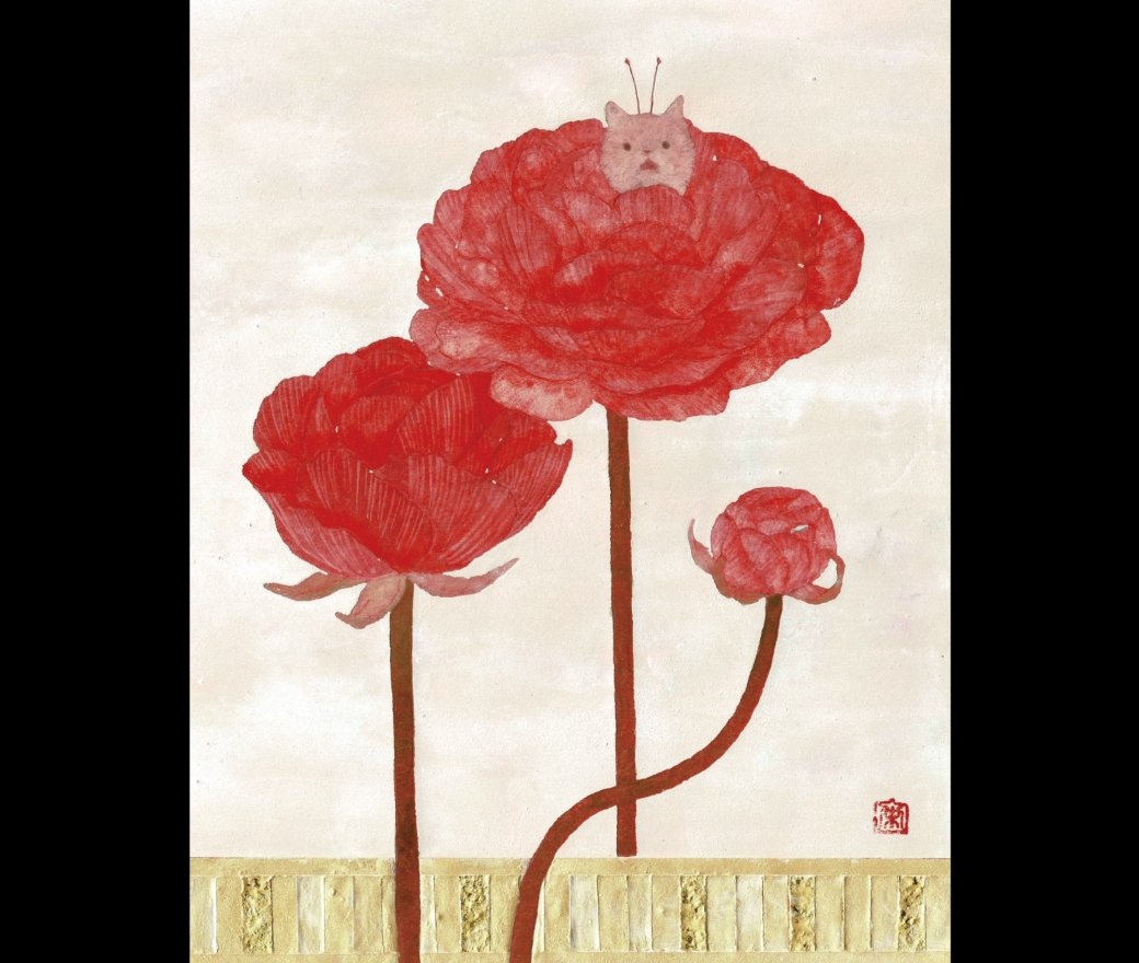 ezakiharuka's tweet photo. 作品名 :「お花猫、ラナンキュラス」
制作年 : 2025年
サイズ : F0号(180×140mm)
#日本画 #個展 #猫 #ラナンキュラス #花 #japanisepainting #cat #rananculus #flower https://t.co/S9kQYgIpbu