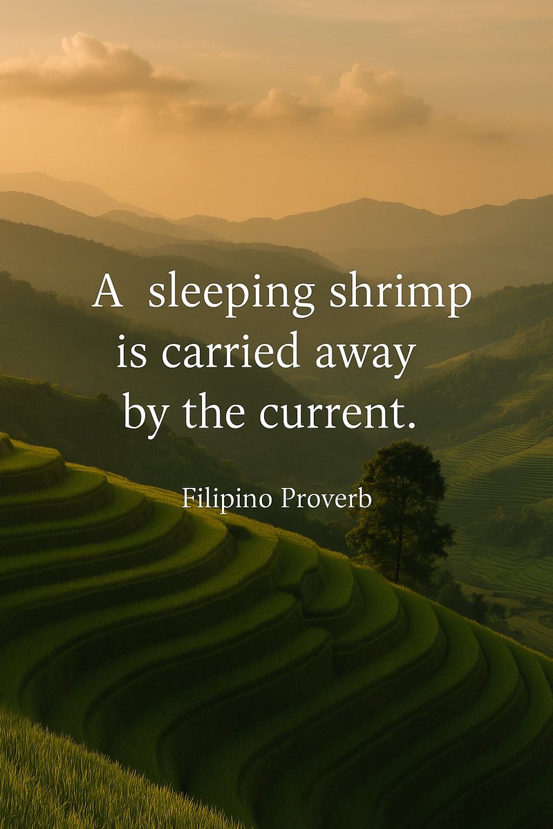PinoysClub's tweet photo. “A sleeping shrimp is carried away by the current.”
A Filipino proverb that reminds us: staying passive can make you lose your direction. Stay alert, stay active, and keep chasing your goals — wherever you are in the world. 🦐

#PinoyPride #OFWlife #MotivationFromHome #pinoy 🇵🇭 https://t.co/yQny3NdWdG