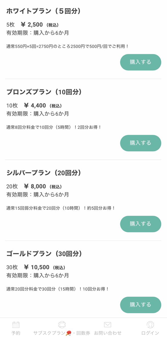 TLabo2022's tweet photo. 【回数券プラン】
通常時間帯・深夜早朝の回数券プランは共に有効期限が『6ヶ月』☝️大変使いやすいものとなっております🏓
合わせてサブスク、都度利用もご活用ください🙇♂️カーテンに区切られ、24時間プライベート感覚でプレー可能です✌️
#24時間 #無人卓球場 #コンビニ #静岡市 https://t.co/0CiFAEp710