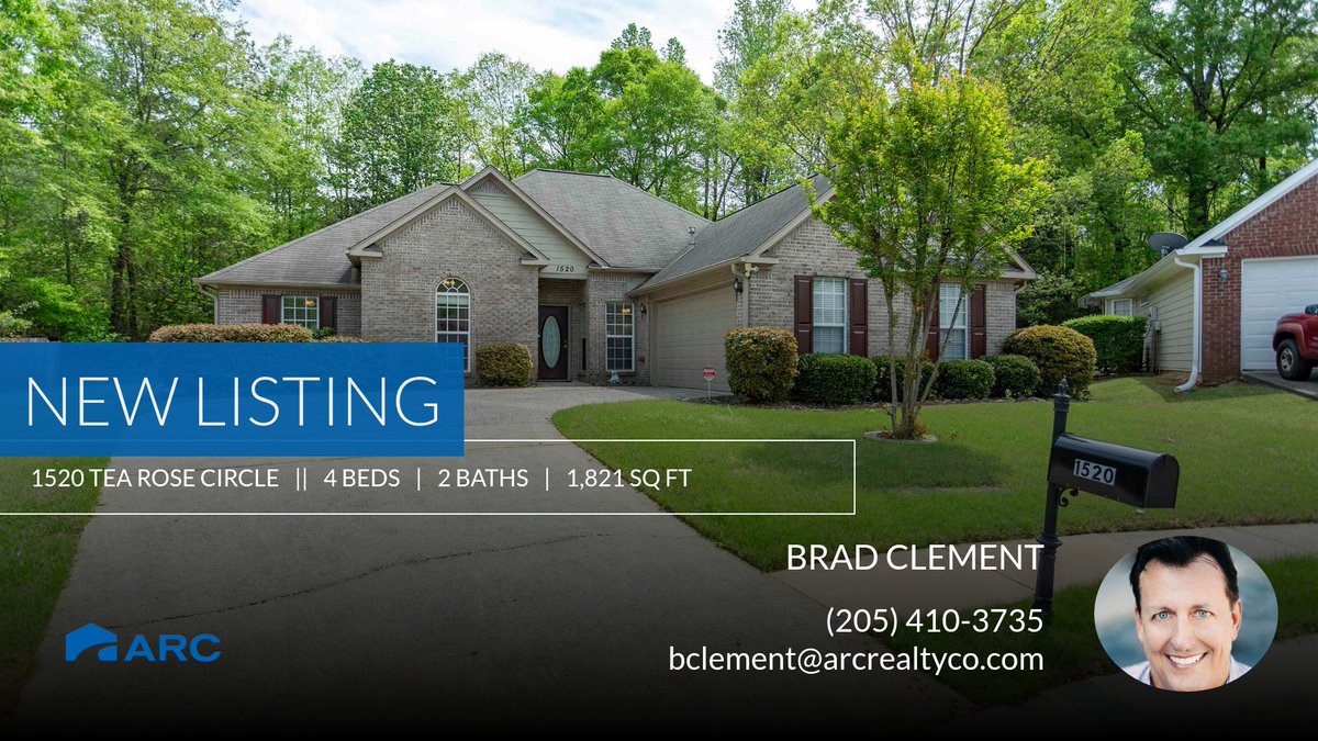 📍 New Listing 📍 Take a look at this fantastic new property that just hit the market located at 1520 Tea Rose Circle in Hoover. Reach out here or at (205) 410-3735 for more information homeforsale.at/1520_TEA_ROSE_…