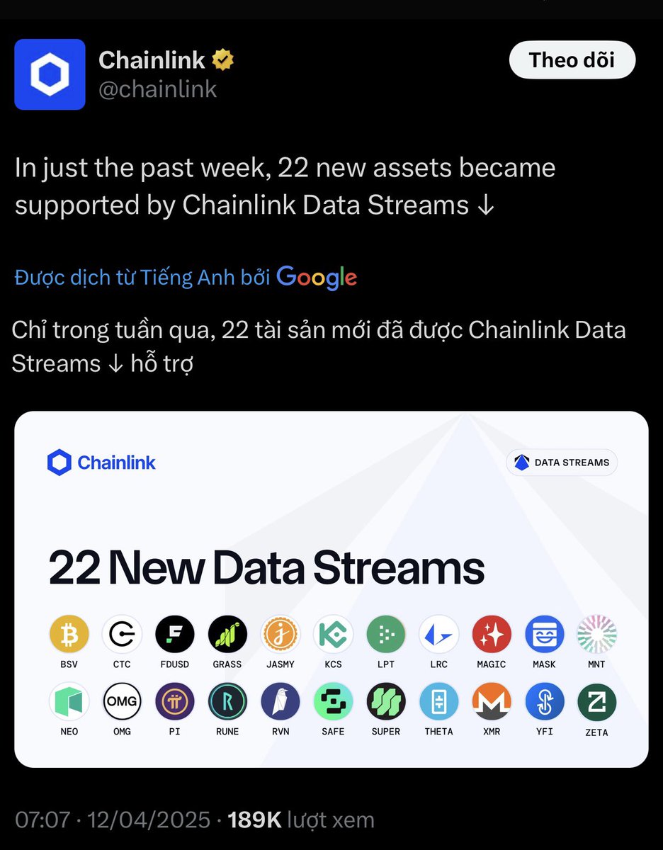 huavancuong1507's tweet photo. #Chainlink _ #PiNetwork

#Pi được tích hợp trên Chainlink - Mục đích để cấp thông tin về giá $PI thời gian thực, độ trễ thấp - Từ đó Các sàn, Daap…có thể lấy giá Pi từ đây. Cho thấy sức mạnh của Pi dù chưa cấp mã nguồn mở, đó là cách mạng💵
#Pistablecoin https://t.co/xESQ5IfqJZ