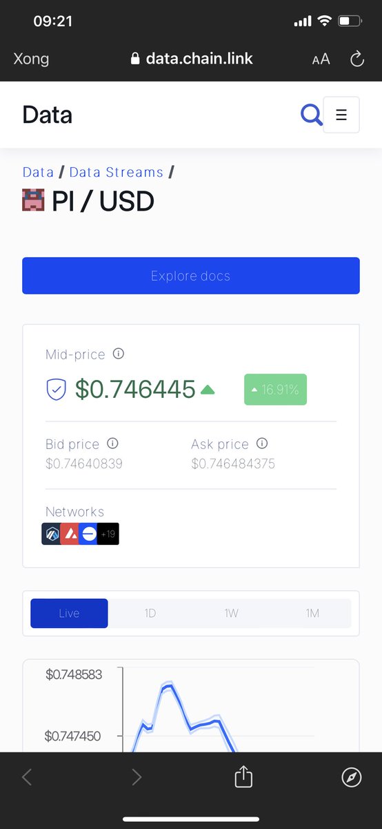 huavancuong1507's tweet photo. #Chainlink _ #PiNetwork

#Pi được tích hợp trên Chainlink - Mục đích để cấp thông tin về giá $PI thời gian thực, độ trễ thấp - Từ đó Các sàn, Daap…có thể lấy giá Pi từ đây. Cho thấy sức mạnh của Pi dù chưa cấp mã nguồn mở, đó là cách mạng💵
#Pistablecoin https://t.co/xESQ5IfqJZ