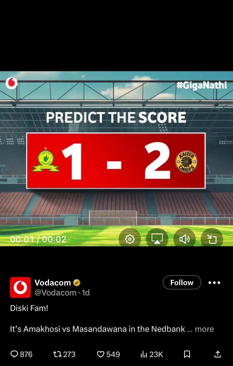 Musawenkosivele's tweet photo. @Vodacom @KaizerChiefs https://t.co/hJ8qDwW30b