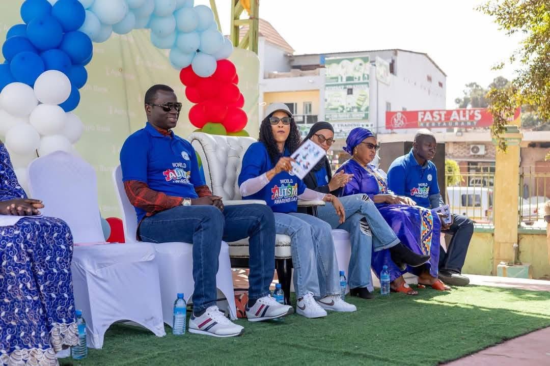 BaksBadjie's tweet photo. Yesterday, together with the First Lady of the Republic of The Gambia, H.E madam Fatoumata Bah Barrow, I attended the commemoration of World #Autism Awareness Day organised by the Gambia Autism Support and Advocacy Network (GASAN). https://t.co/MRkDq4eIif