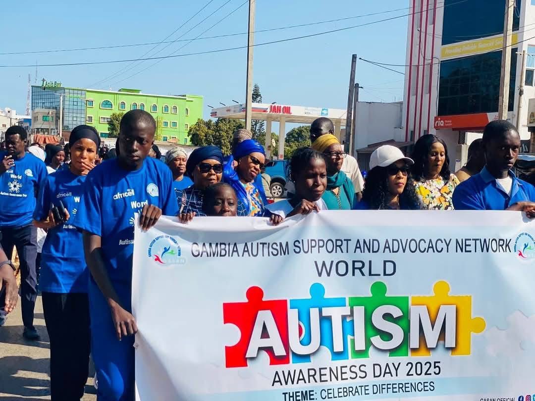 BaksBadjie's tweet photo. Yesterday, together with the First Lady of the Republic of The Gambia, H.E madam Fatoumata Bah Barrow, I attended the commemoration of World #Autism Awareness Day organised by the Gambia Autism Support and Advocacy Network (GASAN). https://t.co/MRkDq4eIif