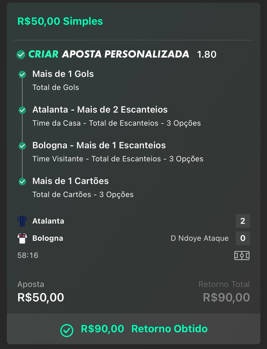 QUEBRANDO ODDS👊🏼 tweet media