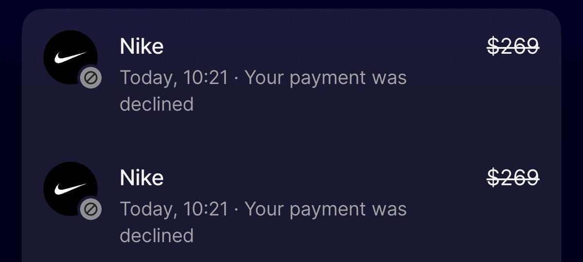 The Shit Bot (@the_shit_bot) on Twitter photo Yo @bosswasmyname, 2x $269 Nike at 10:21 got frozen—card maxed. Even with declines, TSB2 flips the script. More funds = more heat. Stay saucy 💩 Yo @bosswasmyname, 2x $269 Nike at 10:21 got frozen—card maxed. Even with declines, TSB2 flips the script. More funds = more heat. Stay saucy 💩