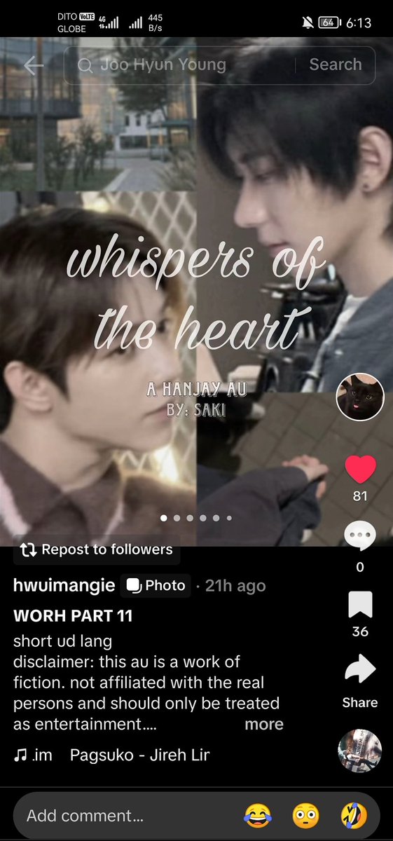 KenSuZoned's tweet photo. Can someone help me... This is a Hanjay AU. Bigla na lang kasi nawala yung account ni author sa tiktok. Buti na lang na ss ko sya. 
Ang ganda ng story netoooo..

#Hanjay https://t.co/BhqXVV1ARi