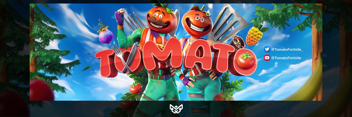 MacersStudio's tweet photo. Twitter Header for @TomatoFortnite_ 
Likes, Comments, and RTs are appreciated.

Back after a long while just doing it for fun.
(I dont take clients, all designs are done free). https://t.co/0xI1KpXILj