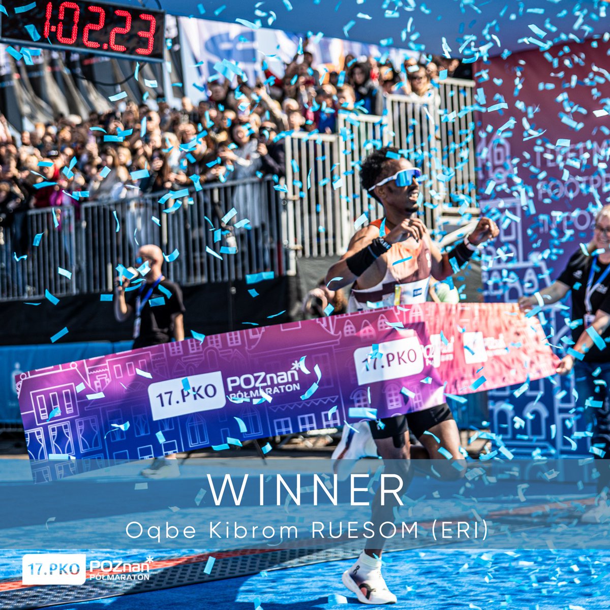 ProEritrea's tweet photo. Congratulations  🇪🇷  🏃‍♂️ Oqbe Kibrom RUESOM 
Poznań Half Marathon! 1:02:23 🥇 👏👏

#runpoznan https://t.co/h9QOfQR9BX