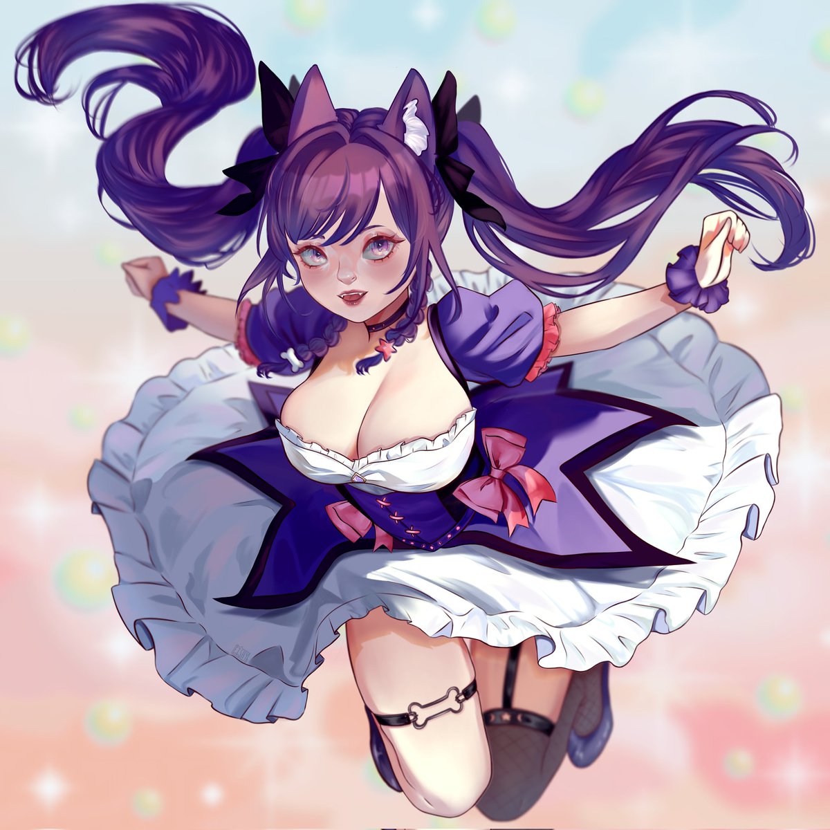 Smolpom's tweet photo. It's a magical morning, don't you think?

🎨 @FishiestFishyy 
#Vtuberart https://t.co/YoQsNPbHHD