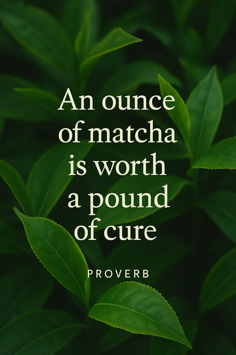 TeaClubMatcha's tweet photo. Matcha isn’t just a trend — it’s a ritual, a moment of peace, and a little green powerhouse. 🍃

What’s your favorite way to enjoy matcha?

#MatchaMood #GreenGoodness https://t.co/mdN51EVkEc