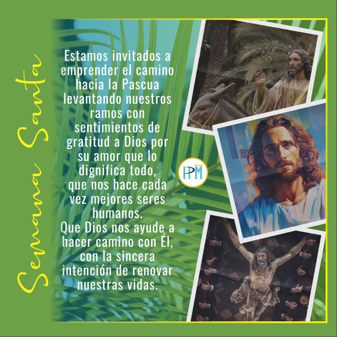 CongregacionHPM's tweet photo. La palabra hoy es “Hosanna”. Una expresión de júbilo, de alegría, de expresión de felicidad y gozo. Está con nosotros, presente... https://t.co/g4zleDrt6b