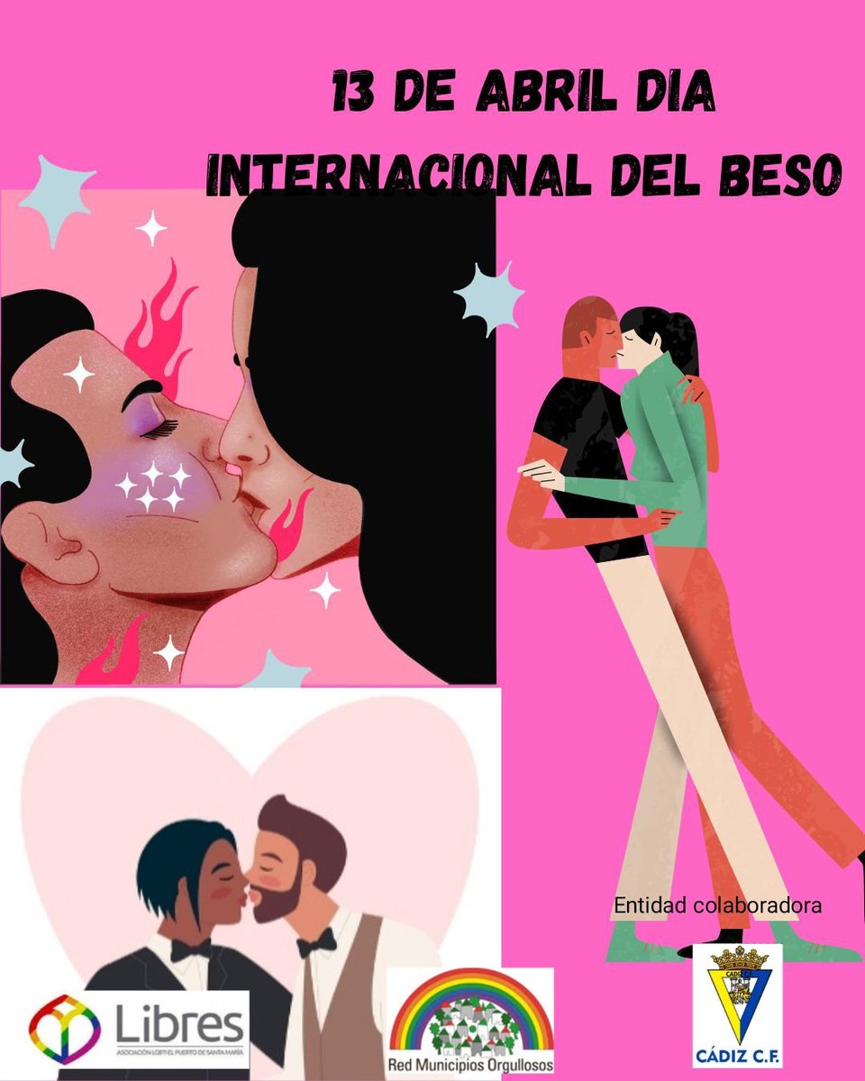 El 13 de abril se celebra el Día Internacional del Beso en homenaje al beso más largo registrado en la historia. Fue el de una pareja tailandesa que batió el récord mundial en un concurso anual. Su beso duró 58 horas, más de dos días.
