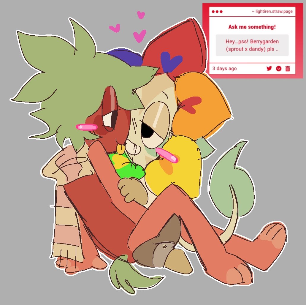 dumbass
#dandysworld #dandysworldfanart #berryfunny #flowerberry ehh...idk wat the scraps x ginger ship name is...