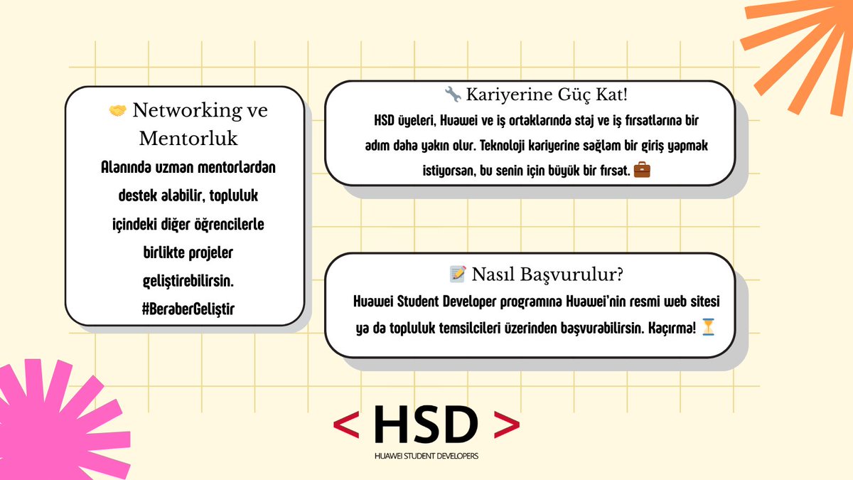 Kahveniz hazır mı ? Çünkü biz geldik 🤩
HKÜ’ nde teknolojiye, girişimciliğe ve yaratıcılığa gönül vermiş bir öğrenci topluluğuyuz! Etkinlikler, eğitimler, kamplar ve ilham dolu bir ekip seni bekliyor.
Takipte kal, çünkü daha yeni başlıyoruz!🥳
<a href="/turkiye_hsd/">HSD Türkiye</a> <a href="/hkunv/">Hasan Kalyoncu Üniv</a> 
#HsdHku
