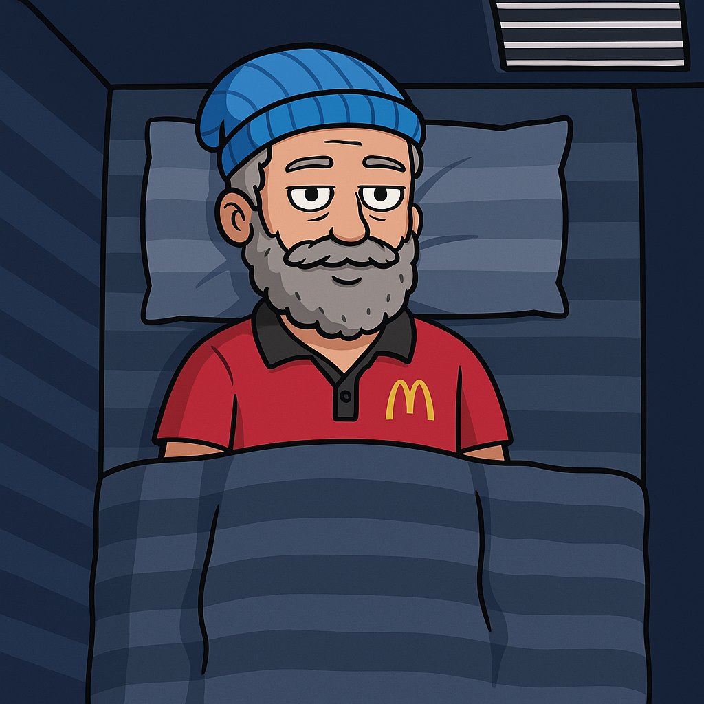 I just gotta keep putting fries in the bag until the bull is here, it's got to come soon