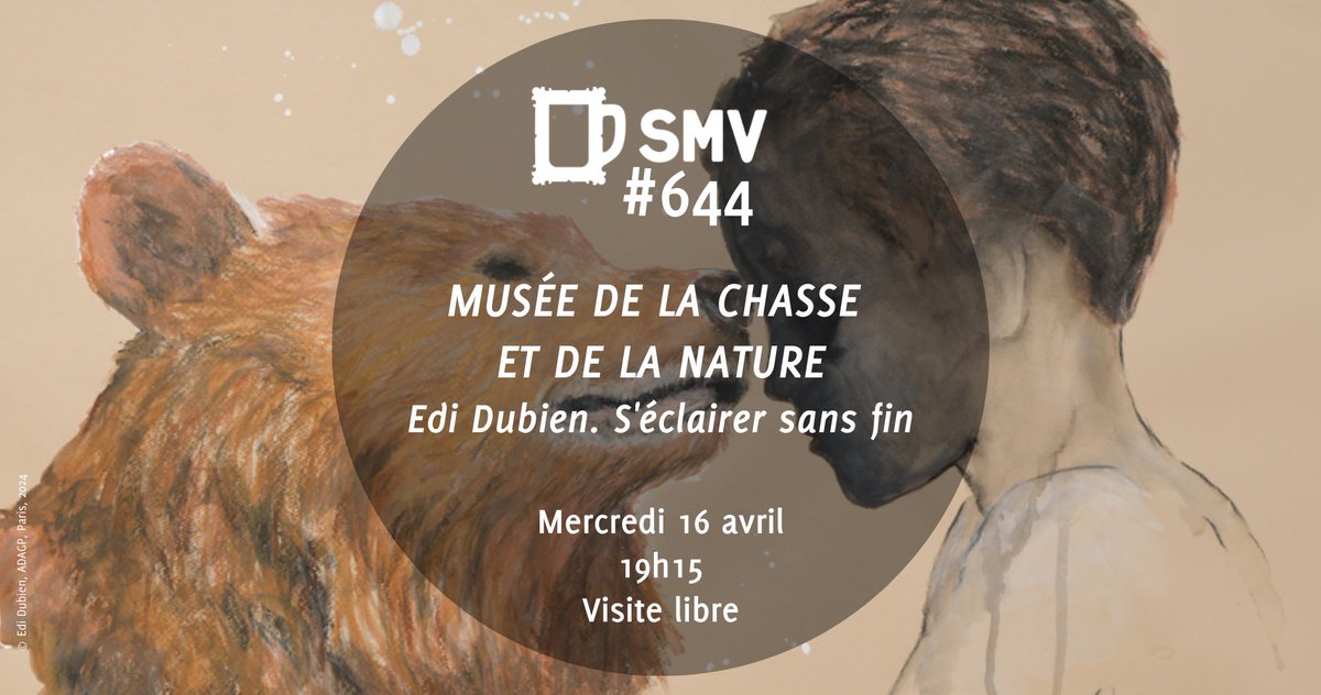 legroupeSMV's tweet photo. [#SMV644] 📆 #Avosagendas
Cher.e.s SMVistes,
Le mercredi 16 avril, nous vous emmenons vous promener au Musée @ChasseNature  avec l’exposition « S'éclairer sans fin - @EdiDubien » !
🔎+ d’infos : https://t.co/tNGEKpDnxn
#EdiDubien #SeclairerSansFin #MuseeChasseNature #dessin https://t.co/byENDiofHo