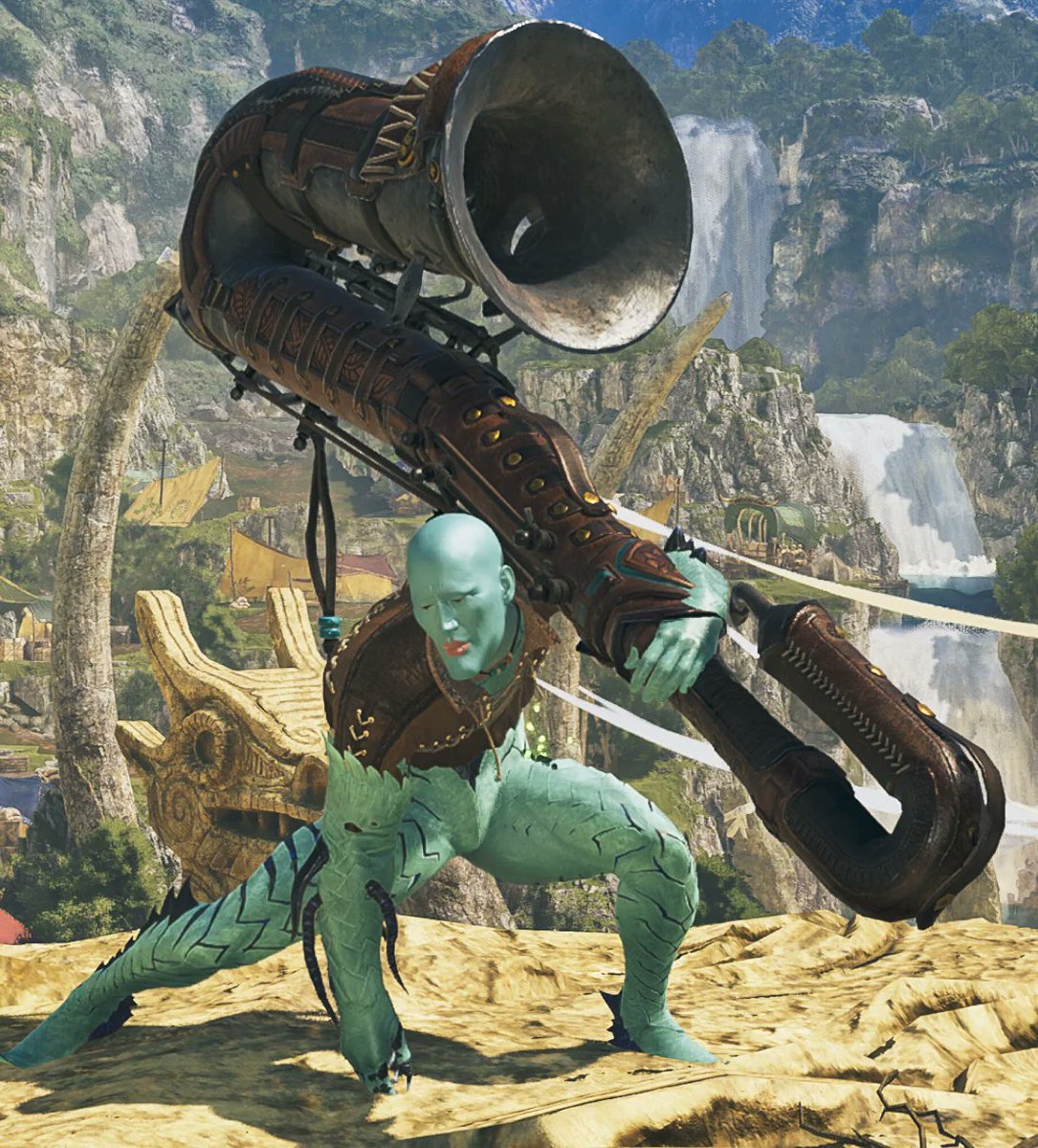 MHWIntel's tweet photo. This isn't even his final form... 
Via VH-Attila | #MonsterHunterWilds