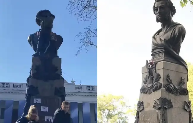 intent_press's tweet photo. 🗿 Activists Demand Dismantling of Pushkin Monument in Odesa ⚖️🔥 The debate over historical memory and cultural symbols intensifies.
#Odesa #DeRussification #Pushkin #HistoryDebate #Ukraine
🔗 https://t.co/RHs7frHBbM https://t.co/v5jCBlfWjd