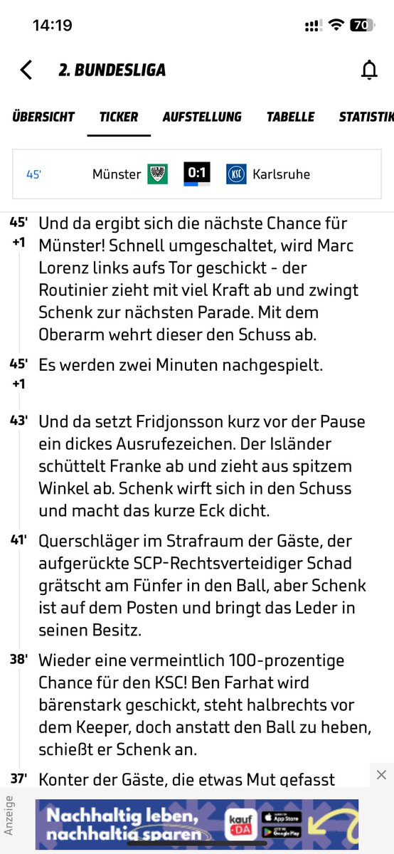flufafelix (@flufafelix) on Twitter photo Beim <a href="/SPORT1/">SPORT1</a> Ticker steht Schenk zwischen allen 4 Pfosten …. #prmksc #ksc #KSCmeineHeimat Beim <a href="/SPORT1/">SPORT1</a> Ticker steht Schenk zwischen allen 4 Pfosten …. #prmksc #ksc #KSCmeineHeimat