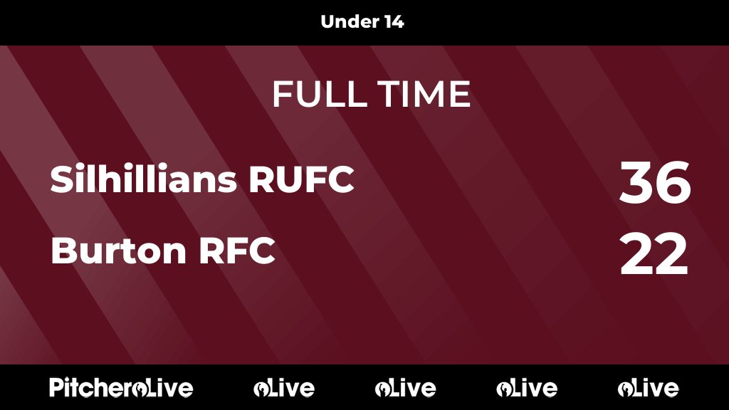FULL TIME: Silhillians RUFC 36 - 22 Burton RFC
#SILBUR #Pitchero
silhillians.com/teams/6194/mat…