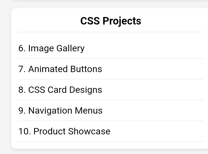 e_opore's tweet image. 15 HTML, CSS and JavaScript projects ideas in 2025.

Grab my HTML,CSS &amp;amp; Javascript ebook + Coding projects with source code→ codewithdhanian.gumroad.com/l/ydhfb