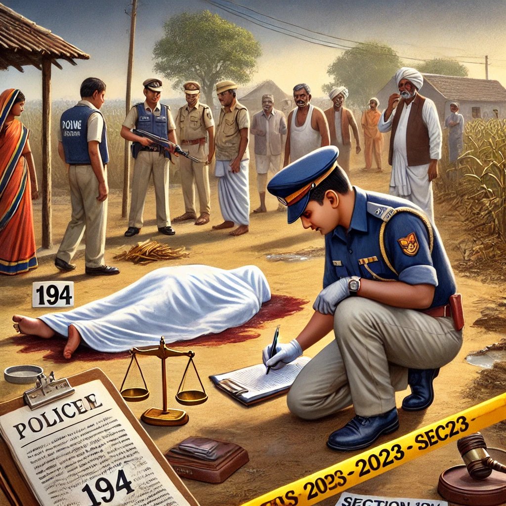 AdvocateAnand15's tweet photo. In cases of suspicious or unnatural death, inquiry is now conducted under Section 194 of the BNSS , 2023. This empowers police to prepare inquest reports, record witness statements, and order post-mortem if needed. Earlier, this was governed by Section 174 of CrPC.
#BNSS2023 https://t.co/YIxu3cs0al