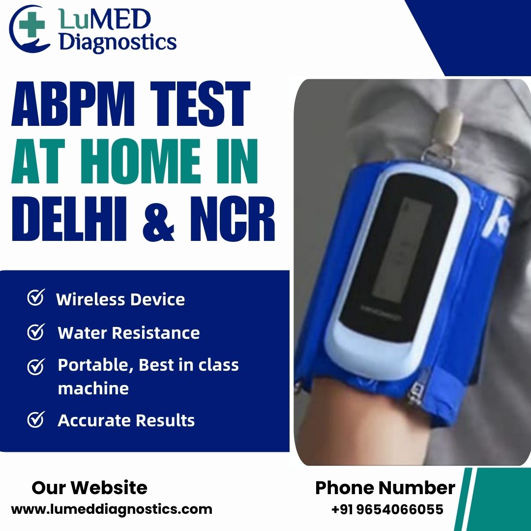 LuMED_Diag01's tweet image. Ambulatory Blood Pressure Monitor (ABPM) Test at Your Doorstep in Delhi Ncr!! 

#abpmtest #abpm #bptest #bpmonitoring #lumeddiagnostics #lumeddiagnosticsathome #highbp #hypertension #diagnosticsathome #homediagnostics