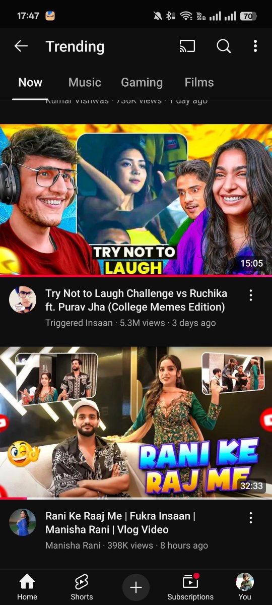Bhuki_lagi_hai's tweet image. My Two Favourite 📈 Trending in One Frame 🥳🥰

2 Bihari sab pe Bhari 🔥🔥 

#Abhisha #AbhishekMalhan 
#ManishaRani
