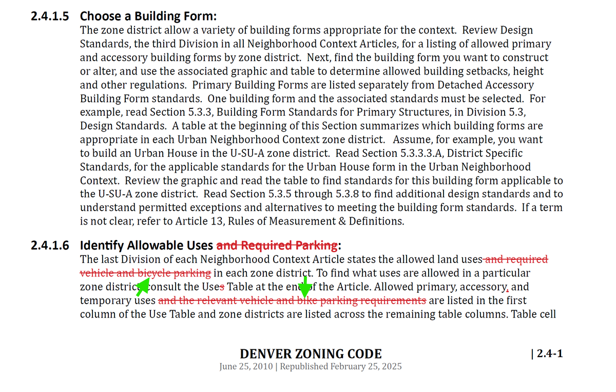 BikeDenver5280's tweet image. Does it also eliminate all #BikeDenver #ParkingMinimums in #Denver?
Can someone please find out for sure?