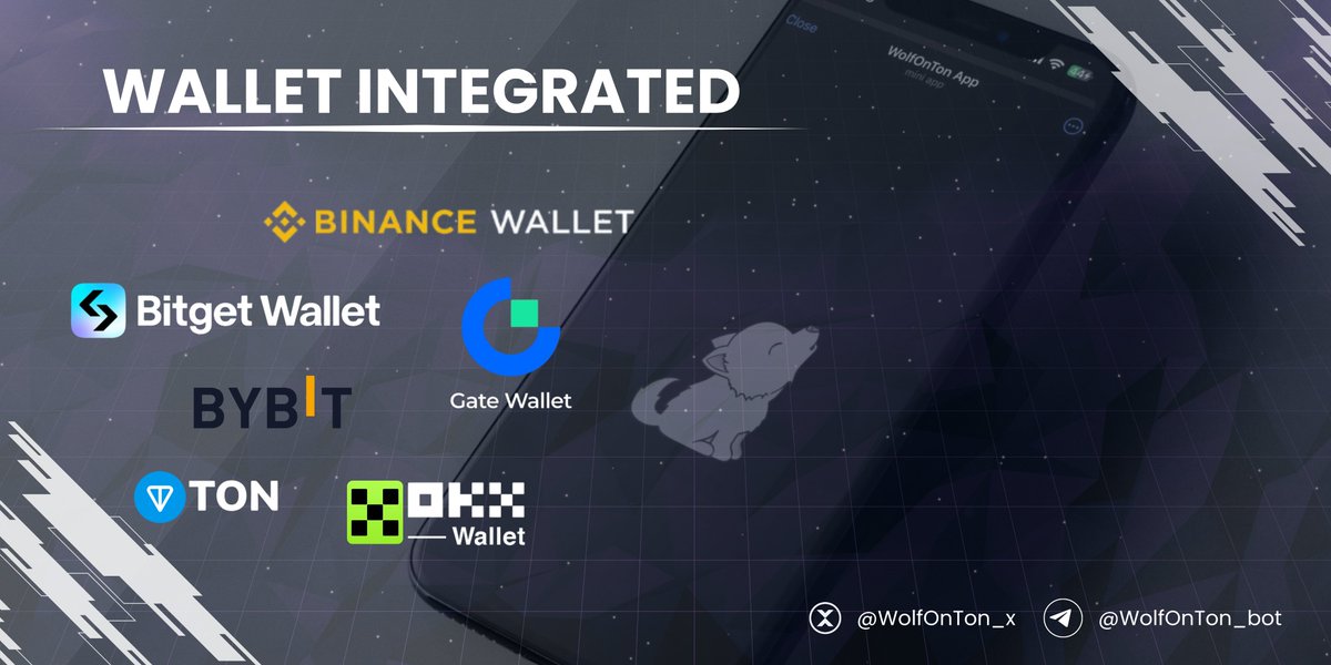 WolfonTon_x's tweet photo. @WolfonTon_x  now supports wallet Connect 💯

🪪Connect and submit Your Wallet for Prepare Your Pack 🐺📲

TGE is on the horizon
#Airdrop rewards will depend on in-app points, participation, and how active your pack is.

@GateWallet  @BinanceWallet  @wallet  @Bybit_Official  @BitgetWallet 
#ton #tonecosystem #tonsociety #binancewallet  #OKX  #Gateio  #Bybit  #airdrops #Bitget