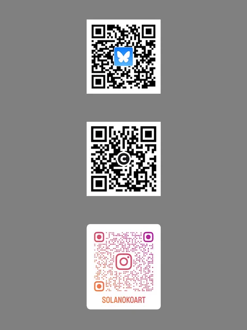 他SNSのQRコード置いときますね～ 