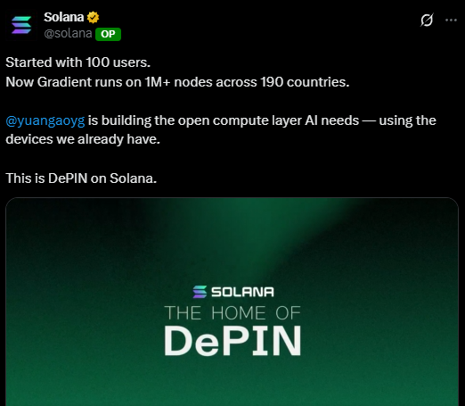 8nakk's tweet photo. 🚨 48 Hours to Go!

Don’t miss Gradient like you missed Grass.
Solana’s DePIN wave is surging, and @Gradient_HQ is leading the charge.  

Season 1 kicks off in 2 days.
Farm early, win big.   ⚡

 👇Here’s the play. https://t.co/qeSAZATPtk