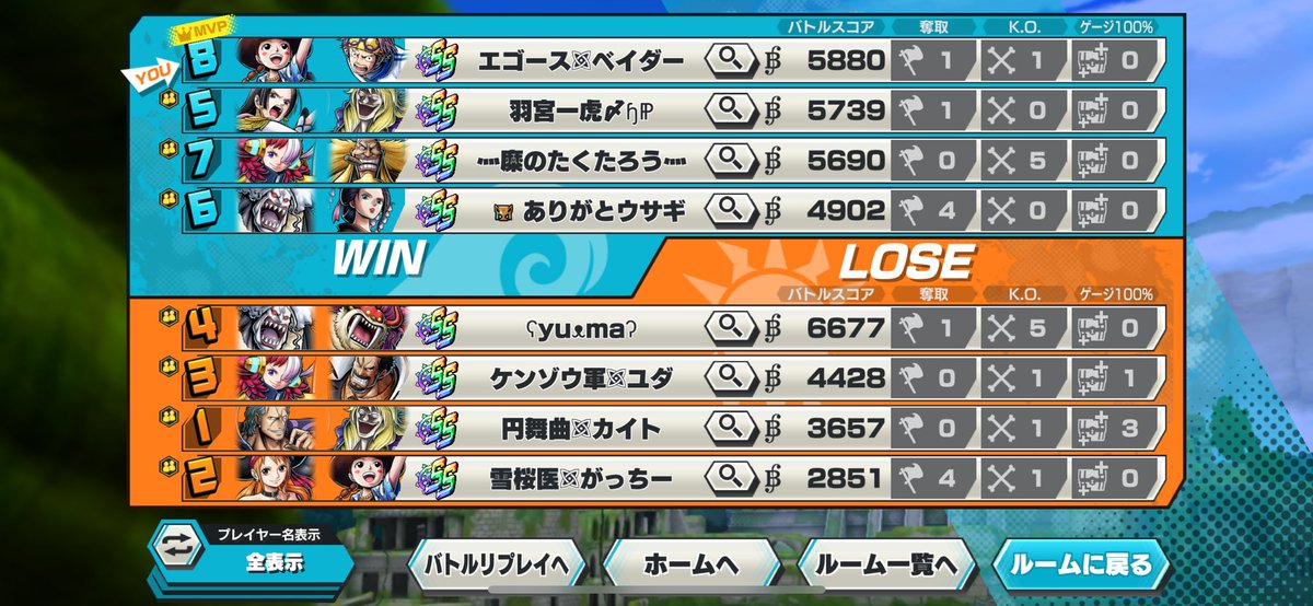 ナイス優勝🏆
ナイス決闘🤺
ごめん。ありがと！
#超フェス1体もらえるえぐいてえ
#次回！クッキング杯！？ヒカリ杯！？