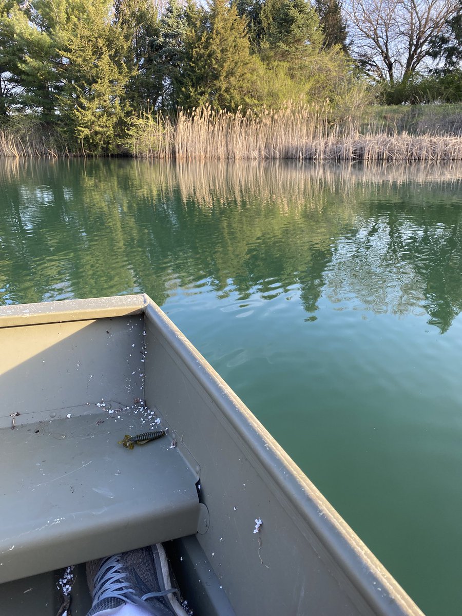 I love getting out in this weather!  Great fishing better company #LuckyDad