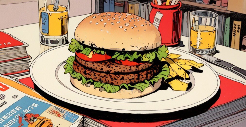 MiddChan's tweet photo. Midnight Bub beats🎧🍔🍹🍟
Hamburgers eaten in the middle of the night are the best.
https://t.co/mCRYMLlBap https://t.co/qjvYfPxTnF