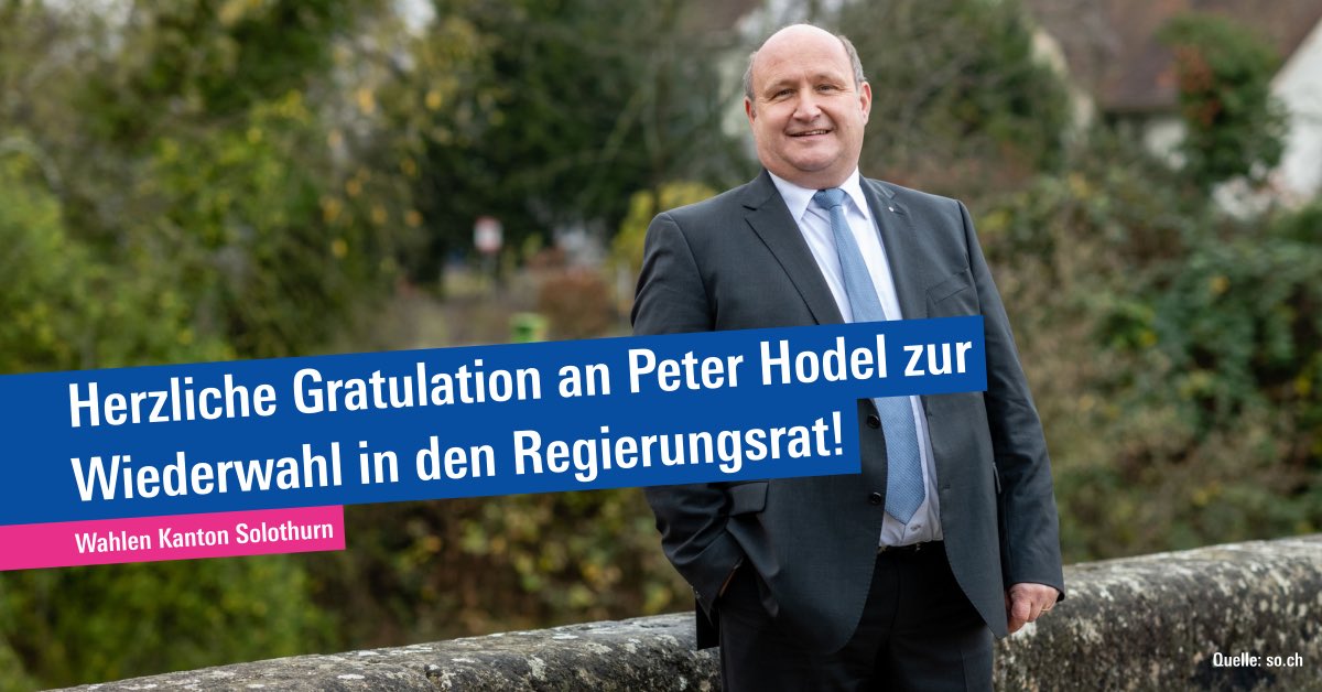 FDP Schweiz (@fdp_liberalen) on Twitter photo Wir gratulieren Peter Hodel herzlich zur Wiederwahl in den Regierungsrat des Kantons Solothurn! 💐#TeamFDP <a href="/fdp_solothurn/">FDP Kt. Solothurn</a> Wir gratulieren Peter Hodel herzlich zur Wiederwahl in den Regierungsrat des Kantons Solothurn! 💐#TeamFDP <a href="/fdp_solothurn/">FDP Kt. Solothurn</a>