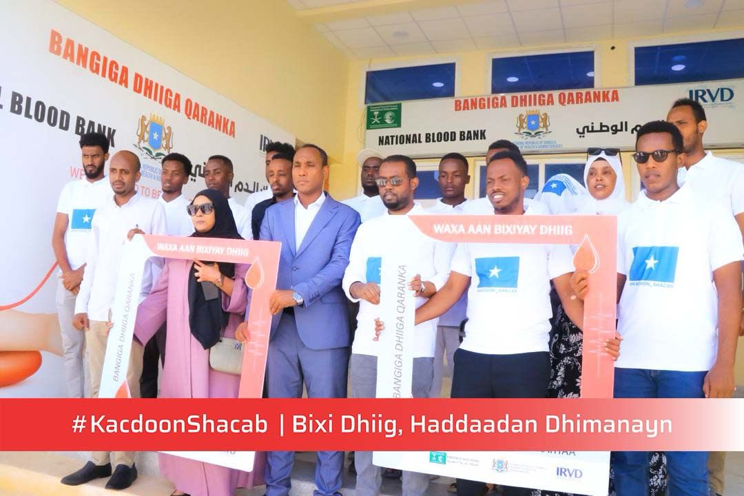 Boqolaal dhallinyaro Soomaaliyeed ah oo ka socda Ol-olaha #KACDOONSHACAB ee qaybtiisa 𝗕𝗜𝗫𝗜 𝗗𝗛𝗜𝗜𝗚 𝗛𝗔𝗗𝗔𝗔𝗗𝗔𝗡 𝗗𝗛𝗜𝗠𝗔𝗡𝗘𝗬𝗡 ayaa maanta dhiigaga nuucyadooda kala duwan ugu deeqay Ciidamadda CXDS iyo kuwa deegaanka ee dagaalka kula jiro Khawaarijta. 🇸🇴✊🏽