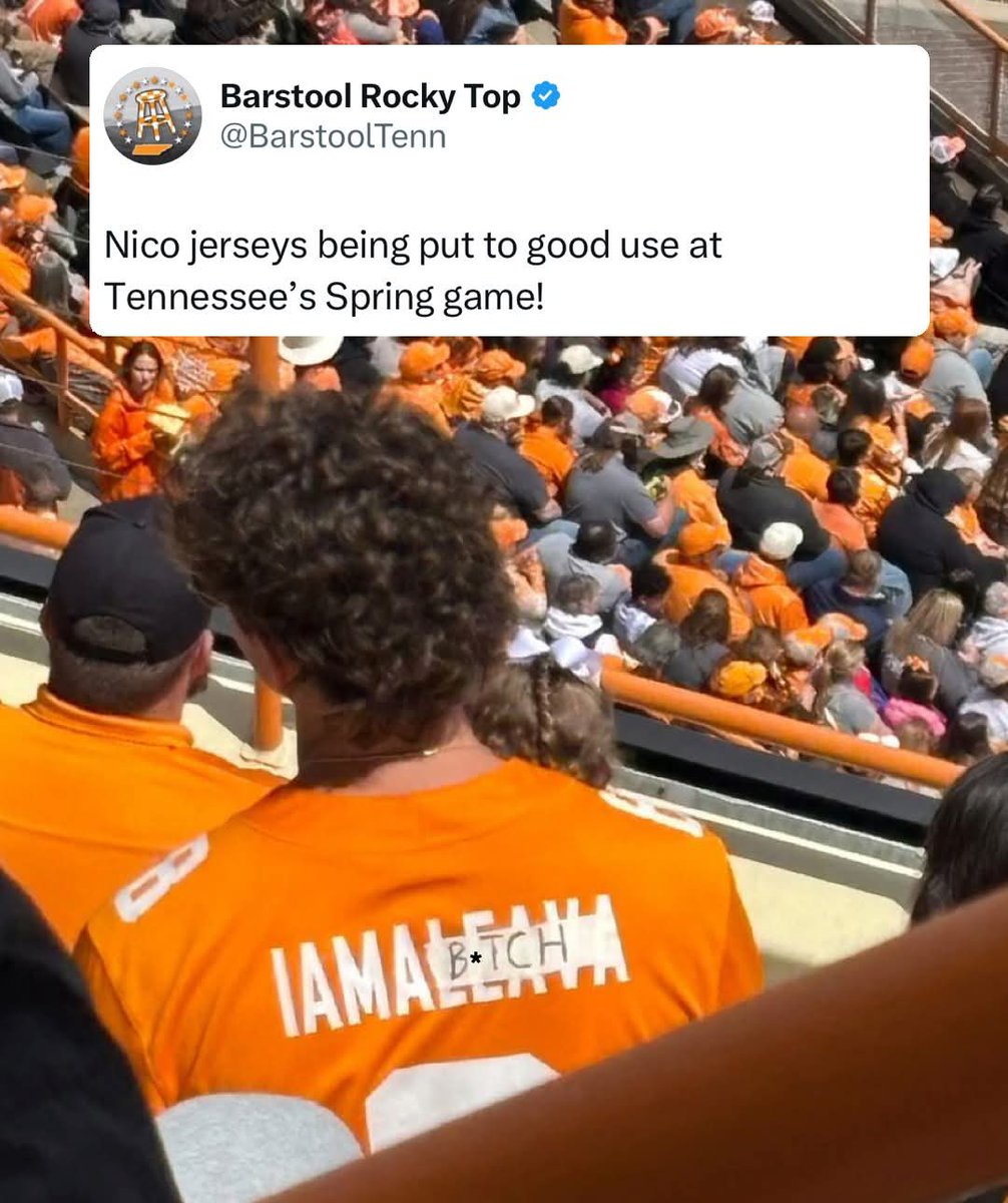 2_mayton's tweet photo. I JUST figured out how to say his name correctly too 🤦‍♂️ #volsfootball #gbo #Tennesseevols #byefelicia https://t.co/QUMglKXQfe