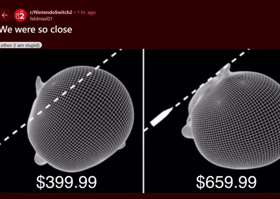 fact_fred's tweet photo. @jeremyfromga New Nintendo Switch pricing thanks to Tariff Trump. https://t.co/mp5mF4FfdI