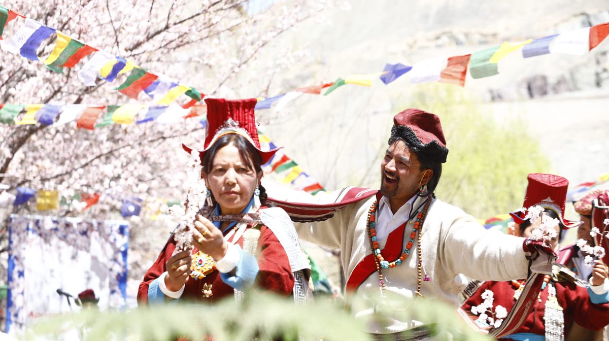 utladakhtourism's tweet image. Alchi Village is filled with excitement as it hosts the Apricot Blossom Festival 2025.

#ApricotBlossomFestival
#FestivalsOfLadakh 
#VisitLadakh #JulleyLadakh

@tourismgoi
@incredibleindia @MinOfCultureGoI @tashi_gyalson @LAHDC_LEH @santoshsukhdeve @Info_Ladakh