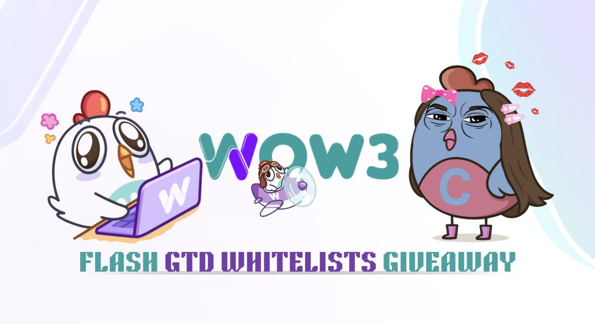 thetickeriscag's tweet photo. 🚨 Collab Alert with @WOW3_Official! 🚨

We’re hyped to announce a FLASH GIVEAWAY 🥳
30 Guaranteed WL spots are up for grabs for the CAG community for the upcoming Chika NFT Mint! 🔥

Wanna score one? Here’s how: 

✅ Follow @thetickeriscag & @WOW3_Official
✅ Like & Retweet this post
✅ Drop your Ronin address in the comments and tag your cutest friend (no spamming please!)

⏳ You’ve only got 10 hours to join — don’t sleep on it!

Ohhh btw,  @OP_hodl3r  just secured 20 GTD WL spots for the CAG community  for future drops! 😍🥳🥳

🎟️ Presale Info:  https://t.co/JlmBpOSCcd