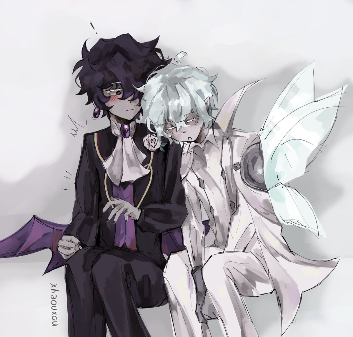 noxnoeyx's tweet photo. ⸜(｡˃ ᵕ ˂ )⸝♡ #blackbell #sapphirebell #blacksapphirecookie #silverbellcookie #crkfanart https://t.co/an729hZ4Iv