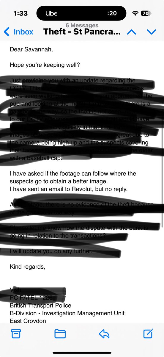 ASAVCOXY's tweet photo. @revolutsupport care to explain why you aren’t responding to British Transport Police asks to share details of your account holder who stole my wallet last week and idiotically tried to transfer $ from my card to his account, or would compliance mess w your fraud business model https://t.co/fzzj59IxoQ