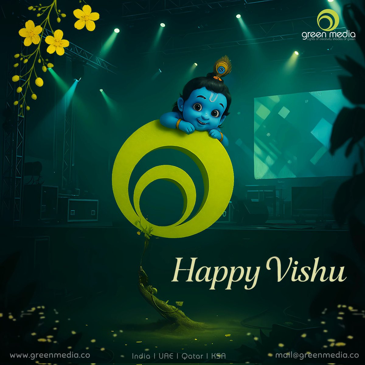Happy Vishu! 🌿✨ 
#HappyVishu #vishu2025 #GreenMedia #trending #vishutrending