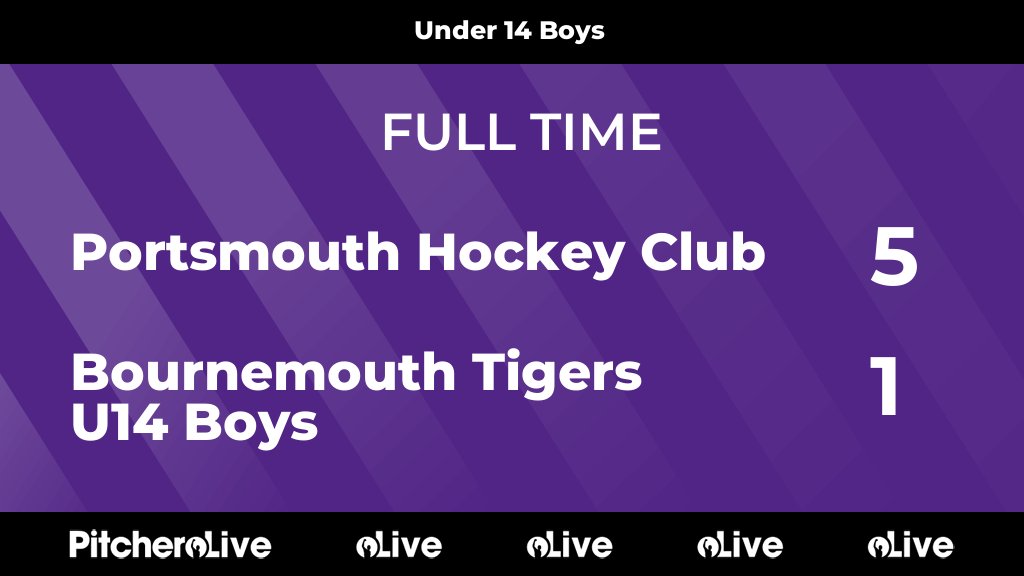 FULL TIME: Portsmouth Hockey Club 5 - 1 Bournemouth Tigers U14 Boys
#PORBOU #Pitchero
portsmouthhc.co.uk/teams/207990/m…